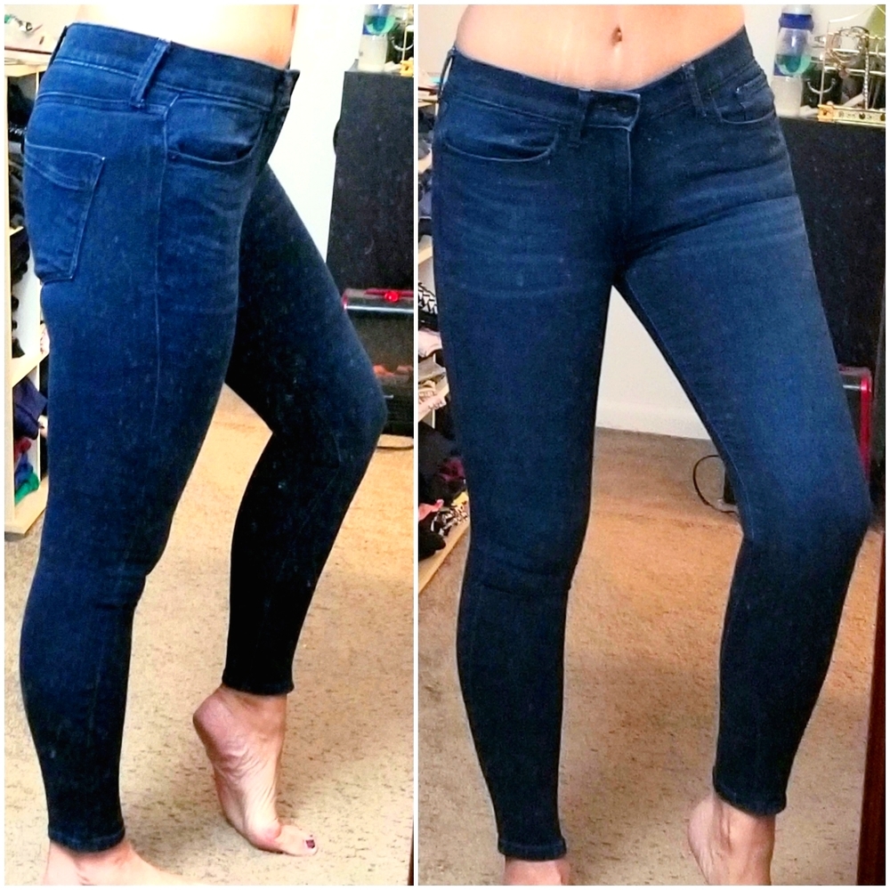 Express 2/4 stretchy dark skinny jeans jeggings